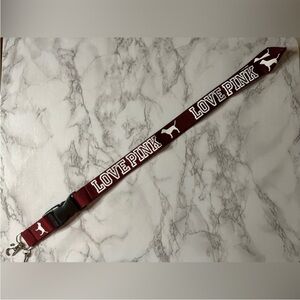 Pink Victoria’s secret’s lanyard
